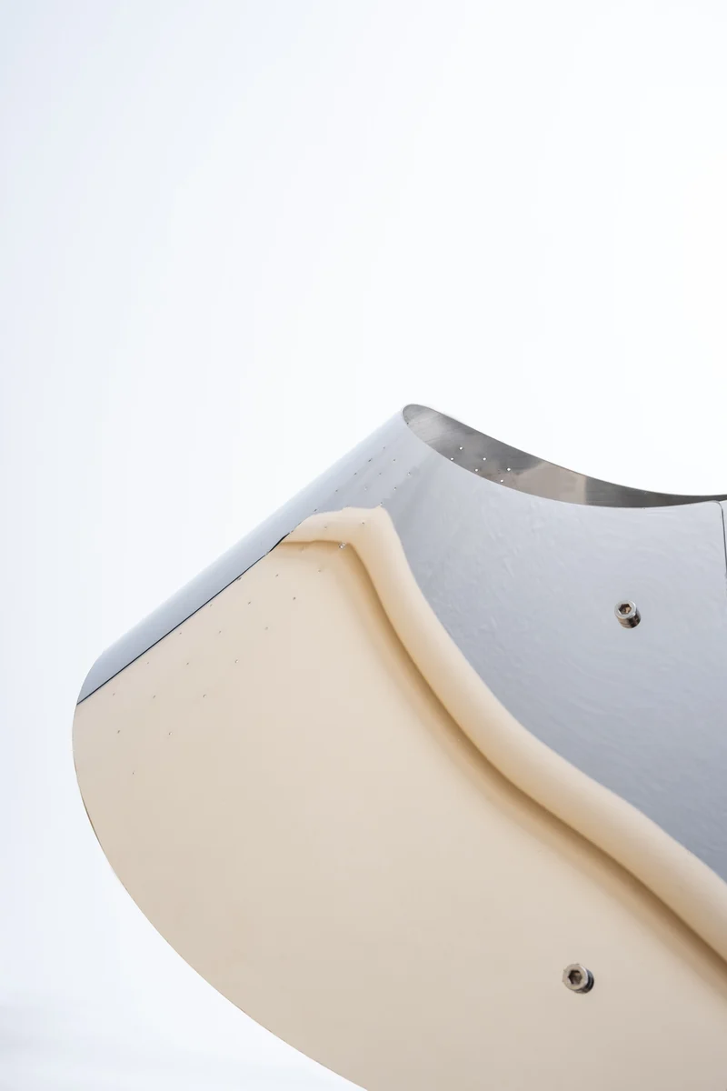 Fold Table Lamp in Stainless Steel