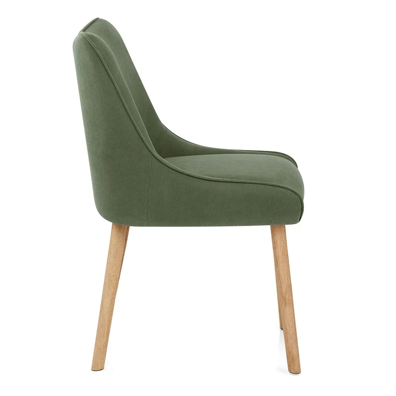 Chaise Tissu Bois - Isabella Vert