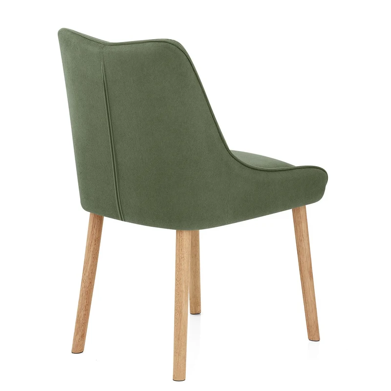 Chaise Tissu Bois - Isabella Vert