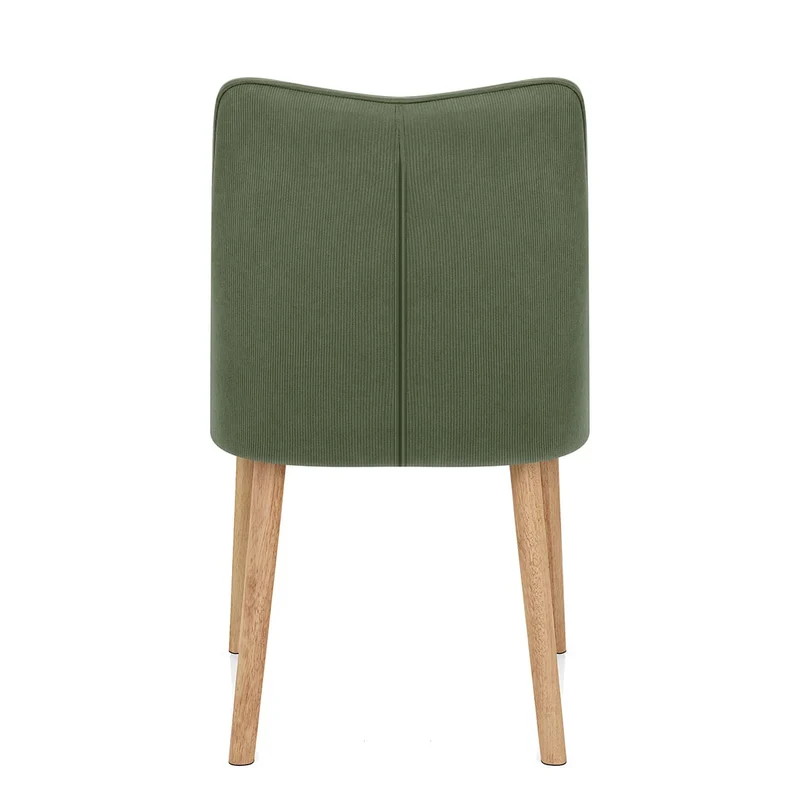 Chaise Tissu Bois - Isabella Vert