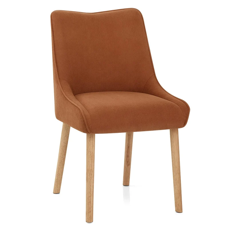 Chaise Tissu Bois - Isabella Marron