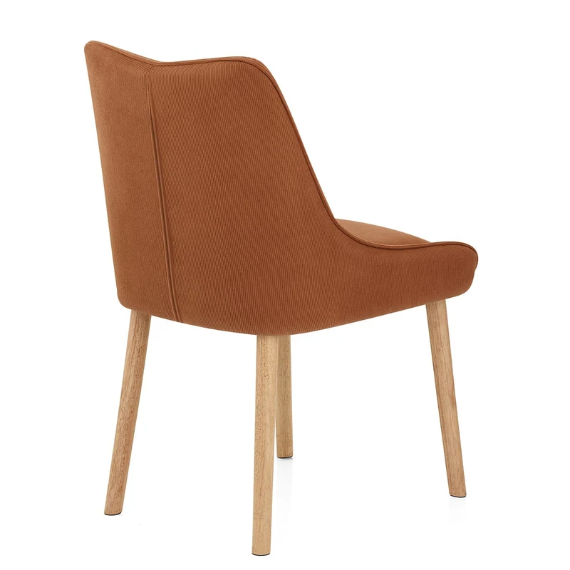 Chaise Tissu Bois - Isabella Marron