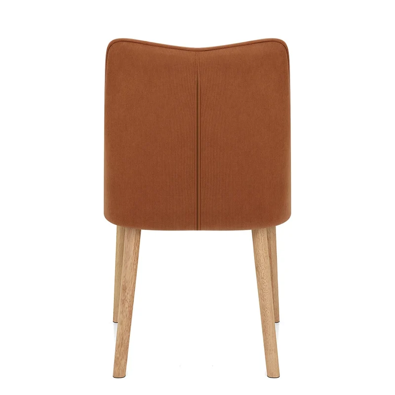 Chaise Tissu Bois - Isabella Marron