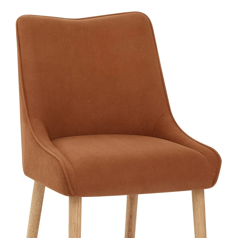 Chaise Tissu Bois - Isabella Marron