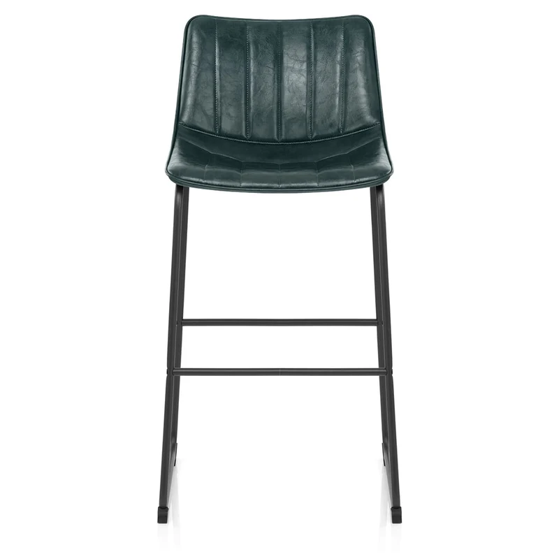 Chaise de Bar Faux Cuir - Tucker Vert