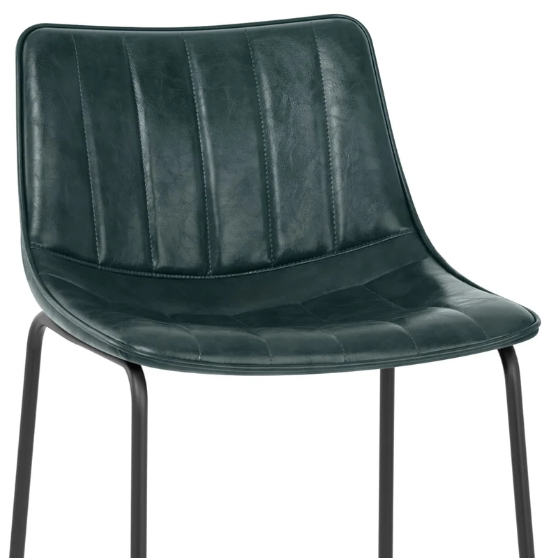 Chaise de Bar Faux Cuir - Tucker Vert