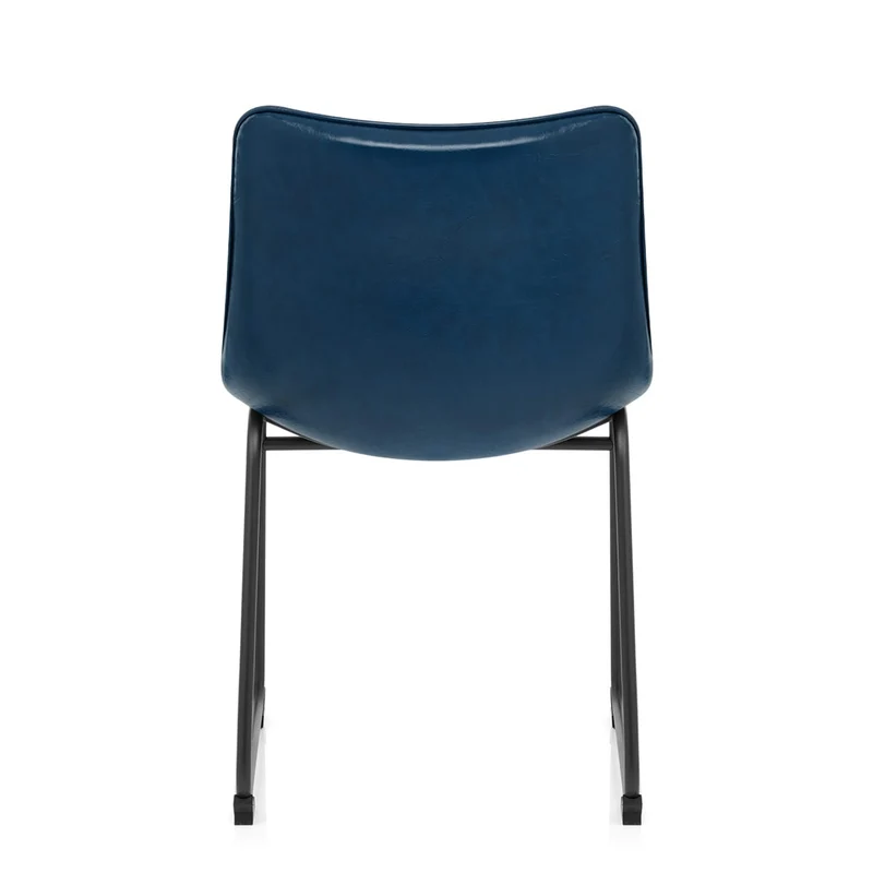 Chaise Faux Cuir - Tucker Bleu