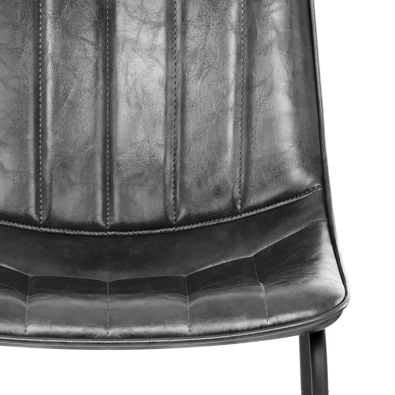 Chaise Faux Cuir - Tucker Noir
