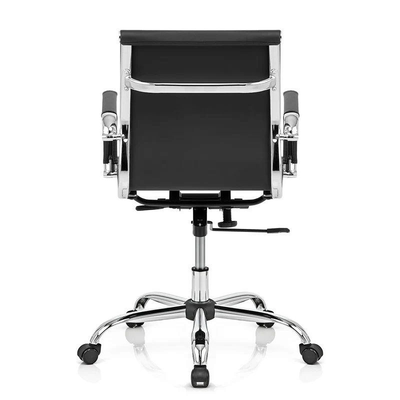 Chaise de Bureau Faux Cuir - Tek Noir