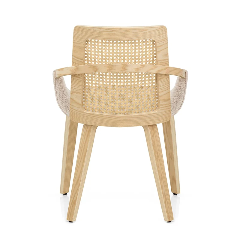 Chaise Bois Tissu - Cleveland Crème