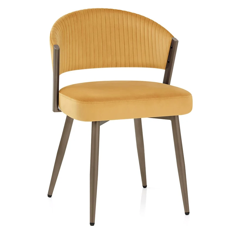 Chaise Velours - Lusso Jaune