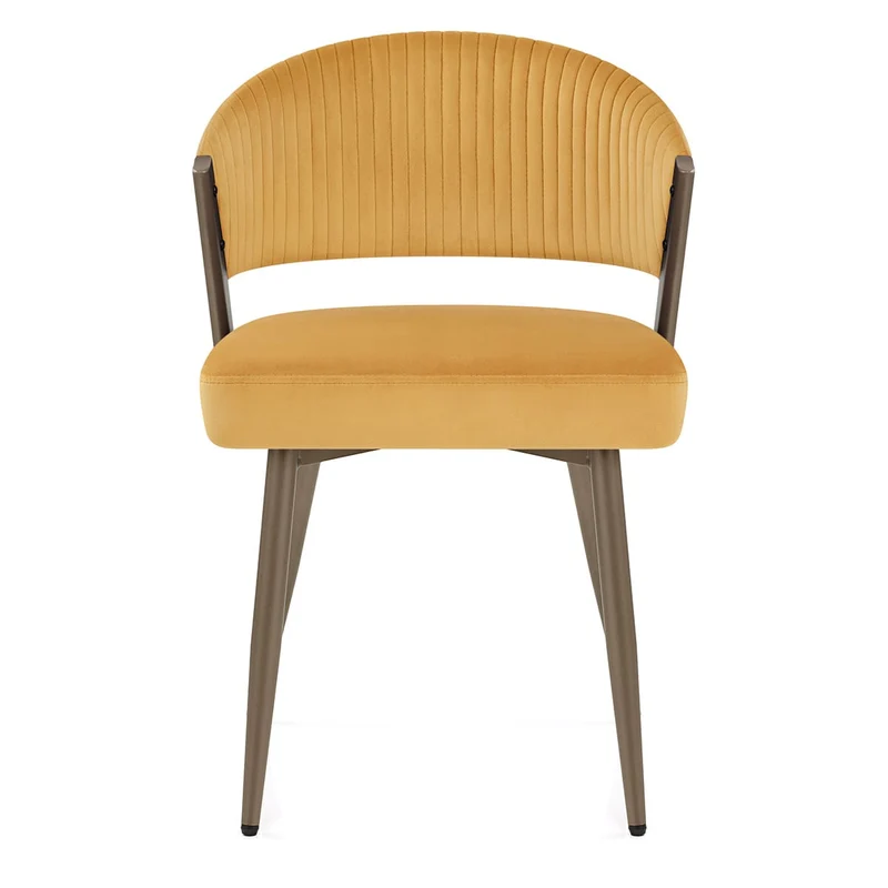 Chaise Velours - Lusso Jaune