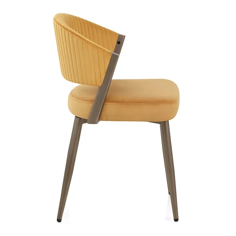 Chaise Velours - Lusso Jaune