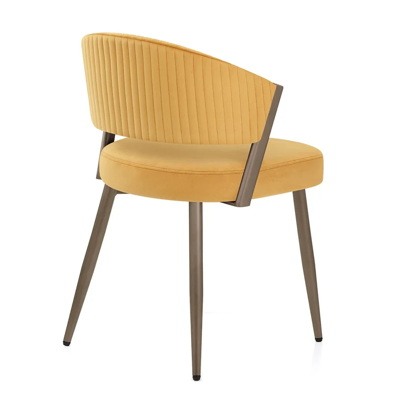 Chaise Velours - Lusso Jaune