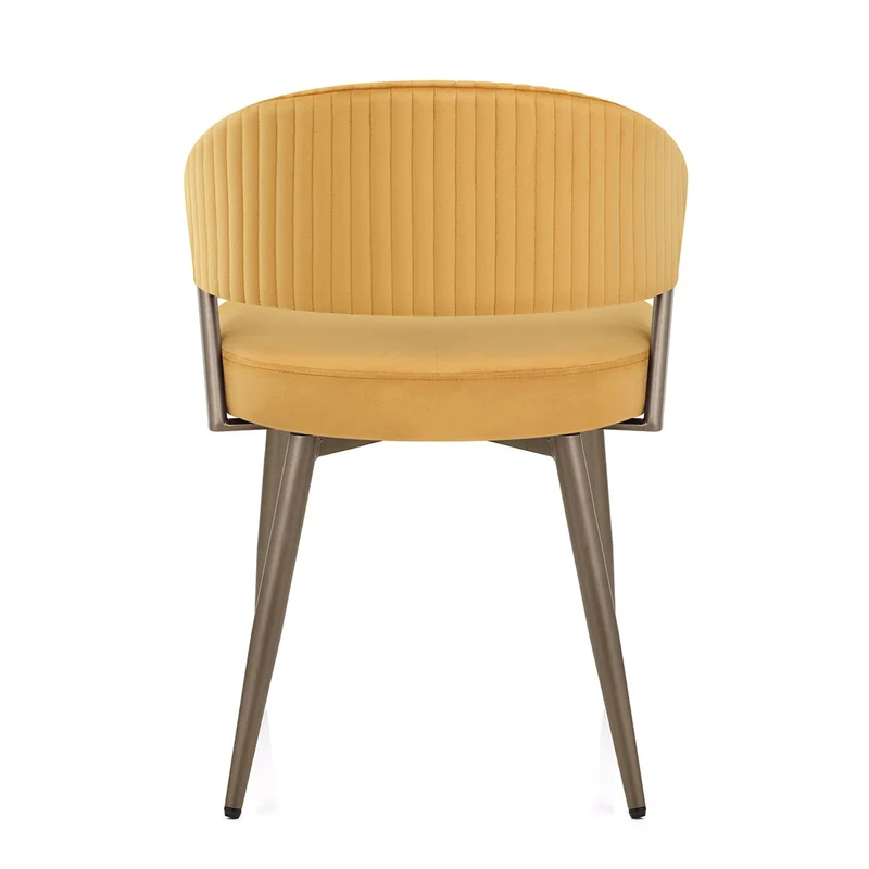 Chaise Velours - Lusso Jaune