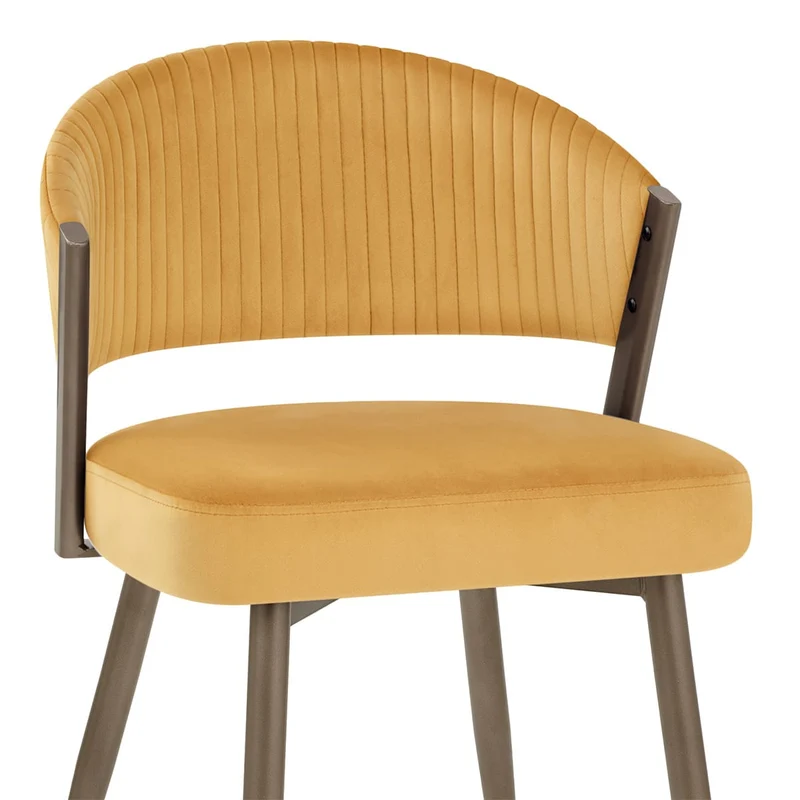 Chaise Velours - Lusso Jaune