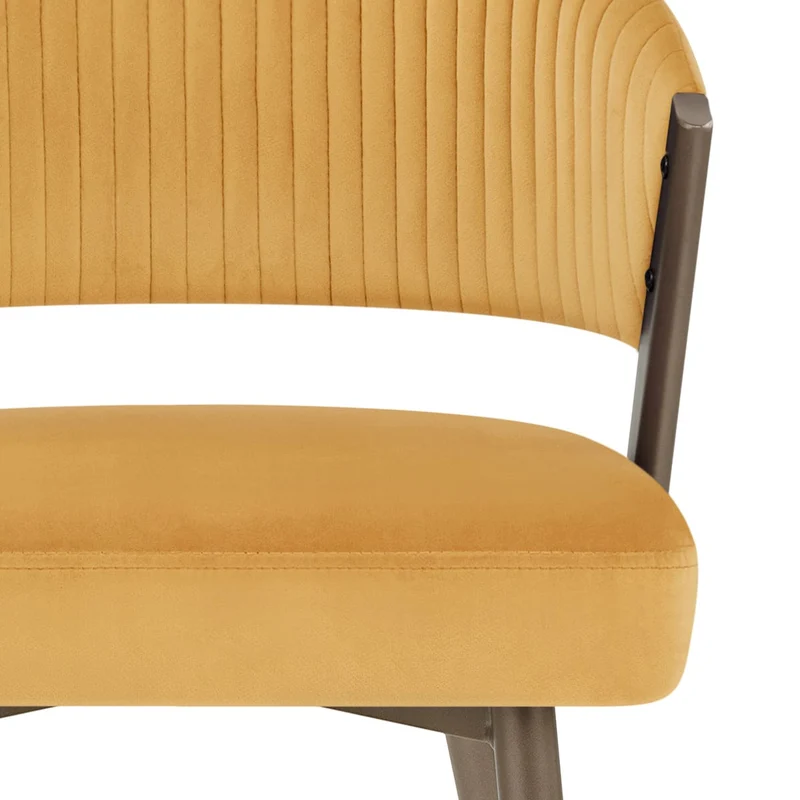 Chaise Velours - Lusso Jaune