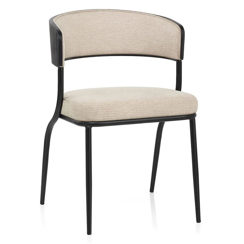 Chaise Tissu - Alexa Crème