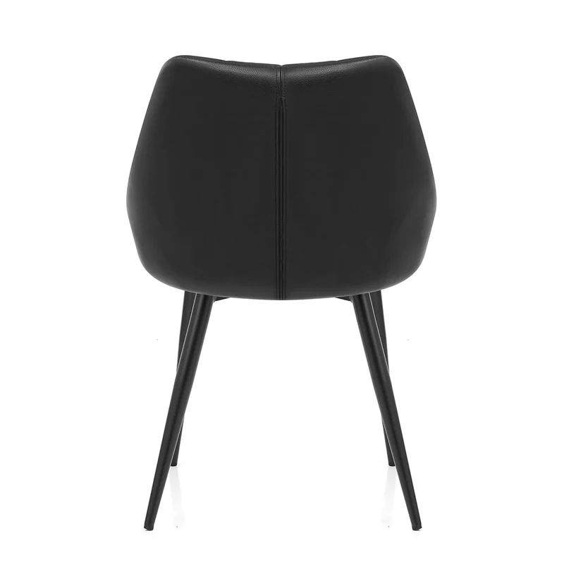 Chaise Cuir Véritable - Strata Noir
