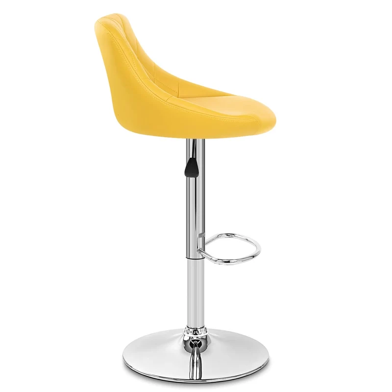 Chaise de Bar Faux Cuir - Stitch Jaune