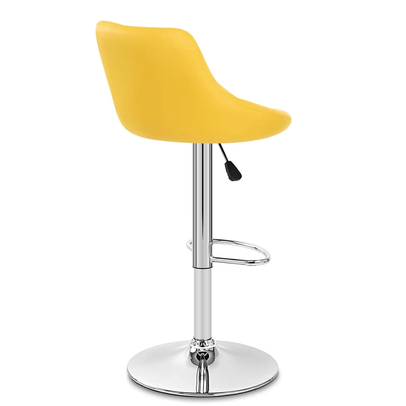Chaise de Bar Faux Cuir - Stitch Jaune