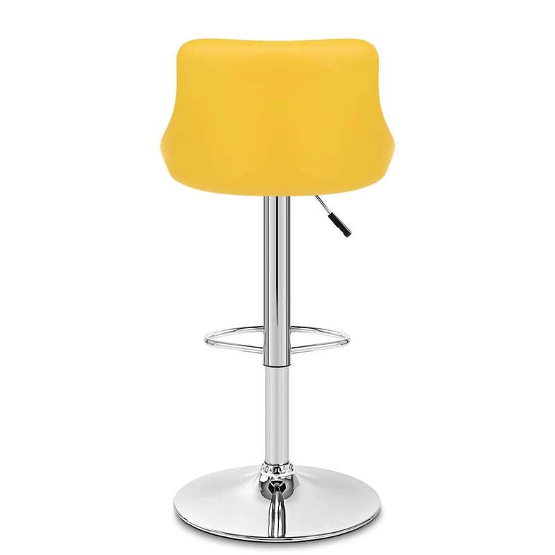 Chaise de Bar Faux Cuir - Stitch Jaune