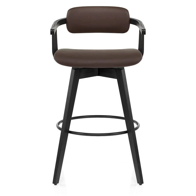 Tabouret Cuir Véritable - Electra Marron