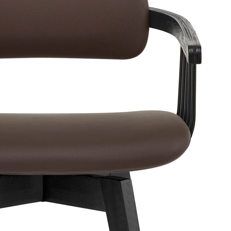 Tabouret Cuir Véritable - Electra Marron