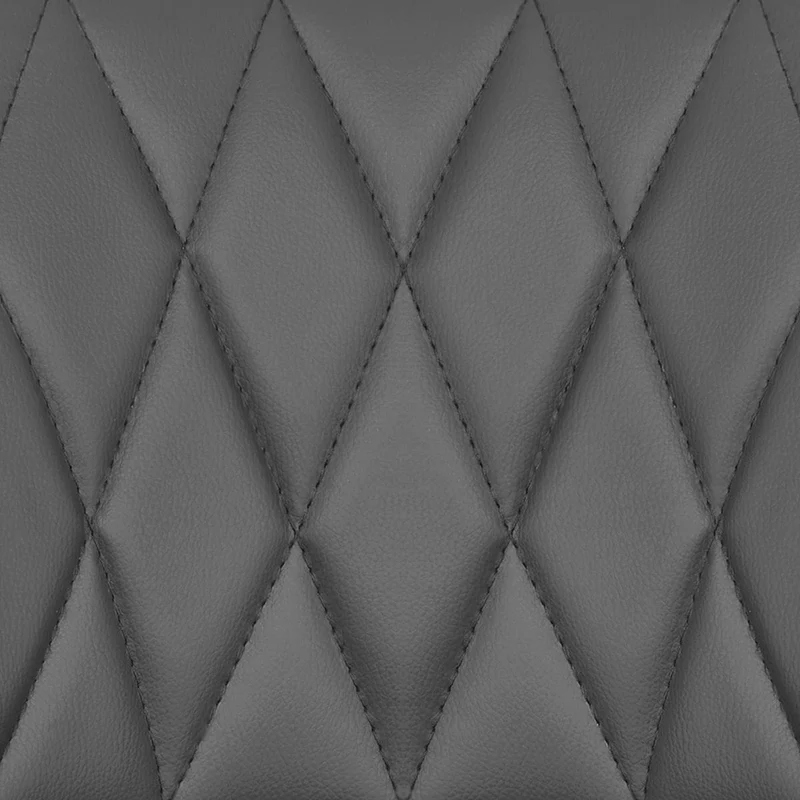Chaise de Bar Faux Cuir - Stitch Gris