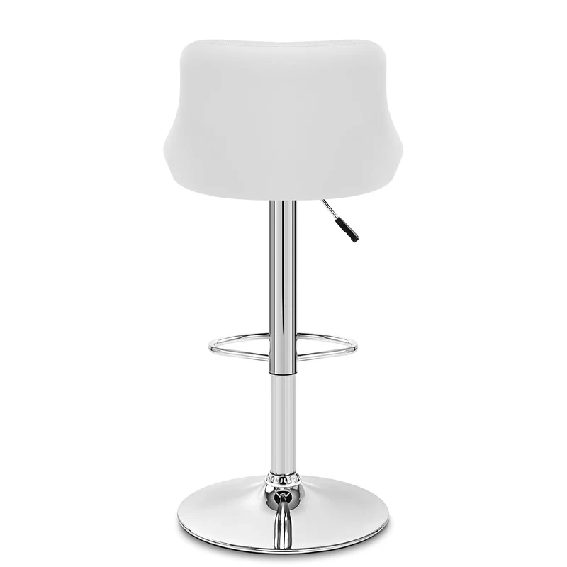 Chaise de Bar Faux Cuir - Stitch Blanc