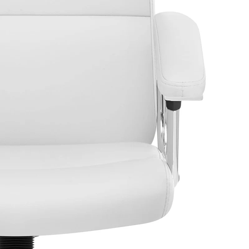 Chaise de Bureau Faux Cuir - Stanford Blanc
