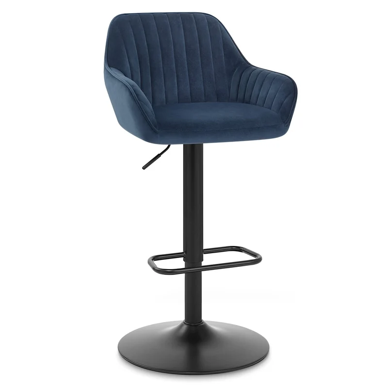 Tabouret Velours - Sol Bleu