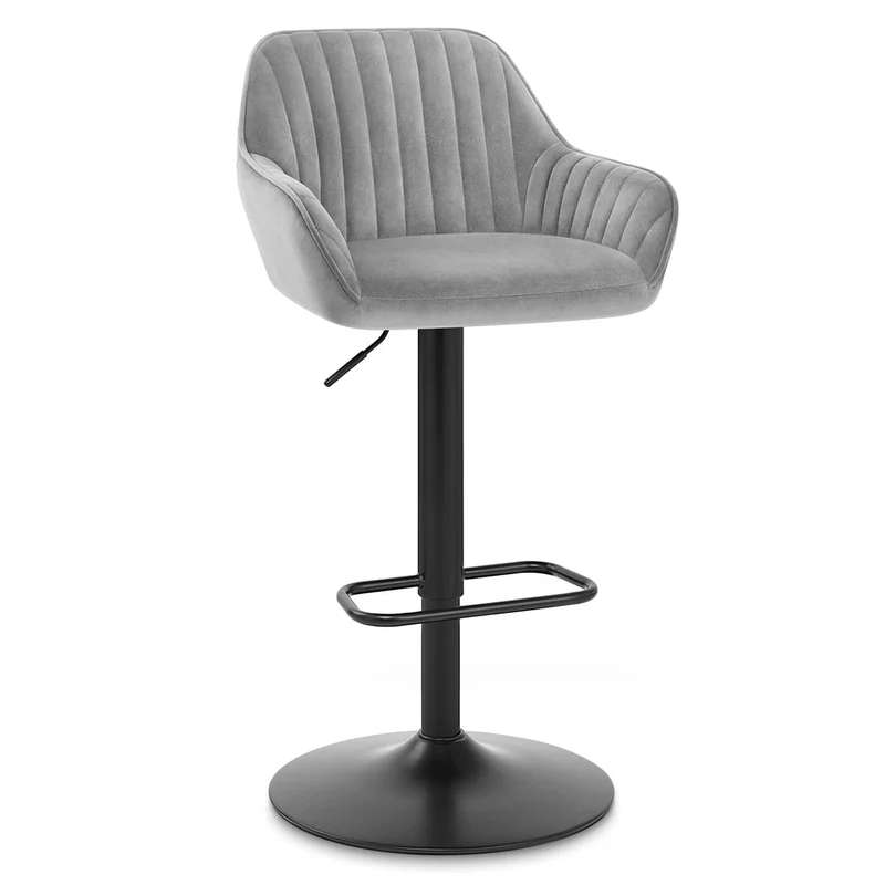 Tabouret Velours - Sol Gris