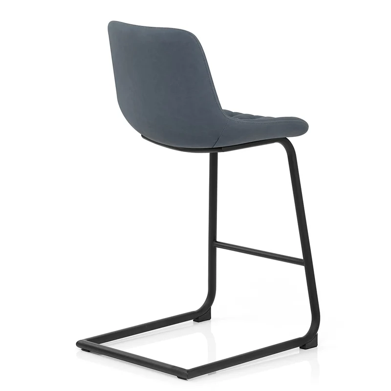 Tabouret de Bar Faux Cuir - Soho Bleu