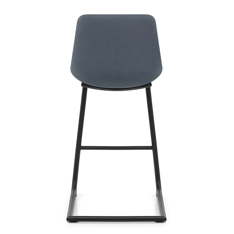 Tabouret de Bar Faux Cuir - Soho Bleu