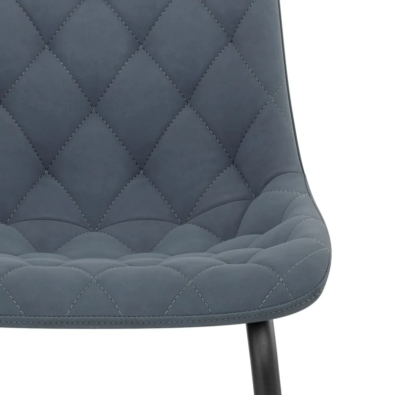 Tabouret de Bar Faux Cuir - Soho Bleu