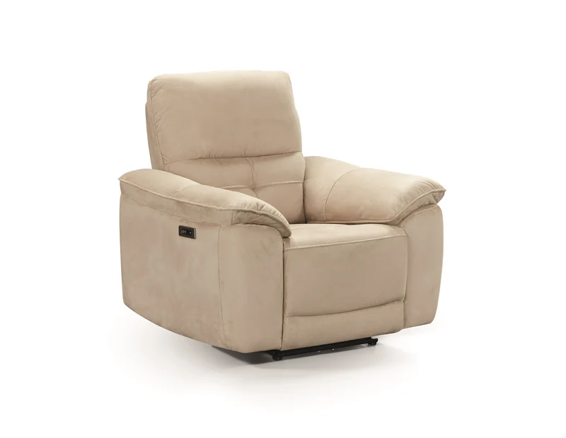 Fauteuil relax électrique cuir | Barcelona Beige