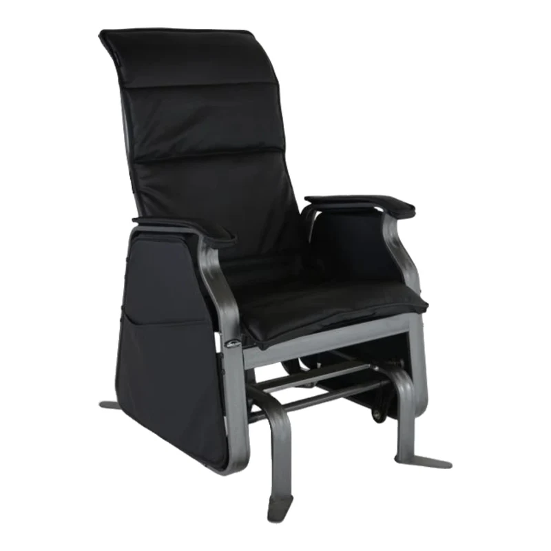 Chaise berçante autobloquante en tissu avec une structure en aluminium - Luxe