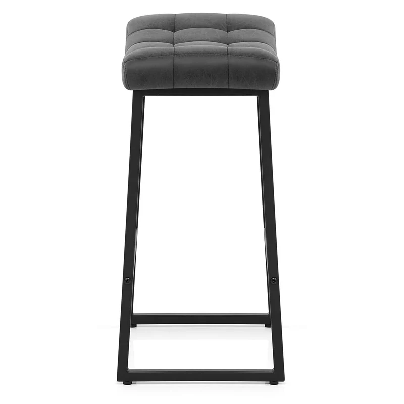 Tabouret Faux Cuir - Jago Noir