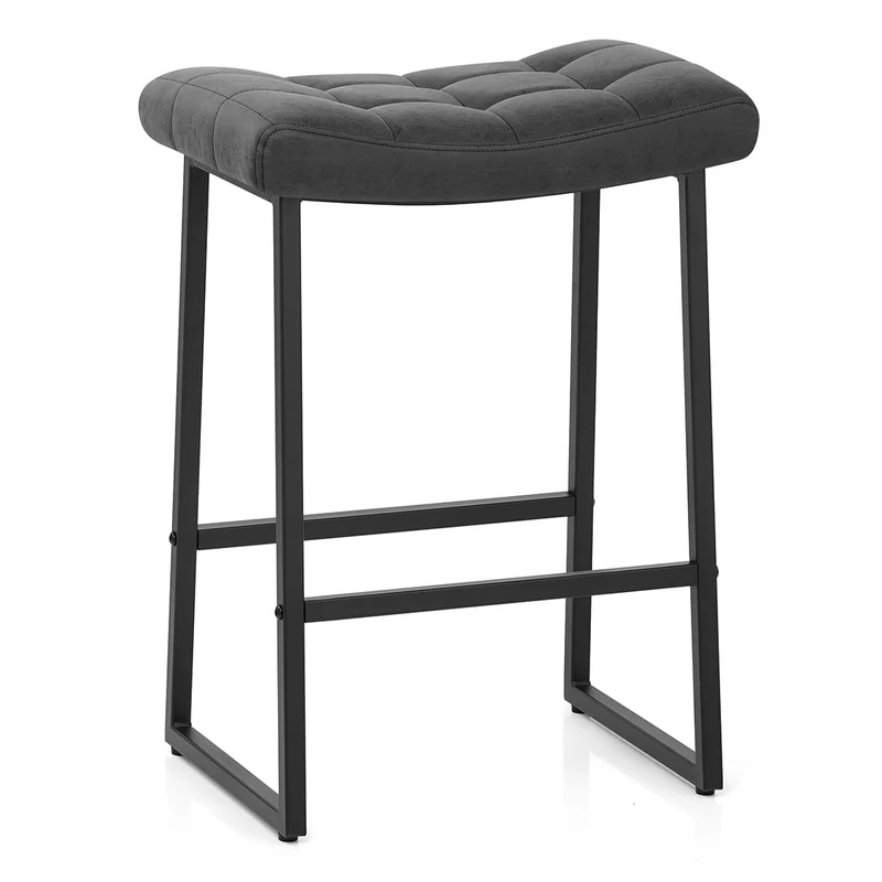 Tabouret Faux Cuir - Jago Noir