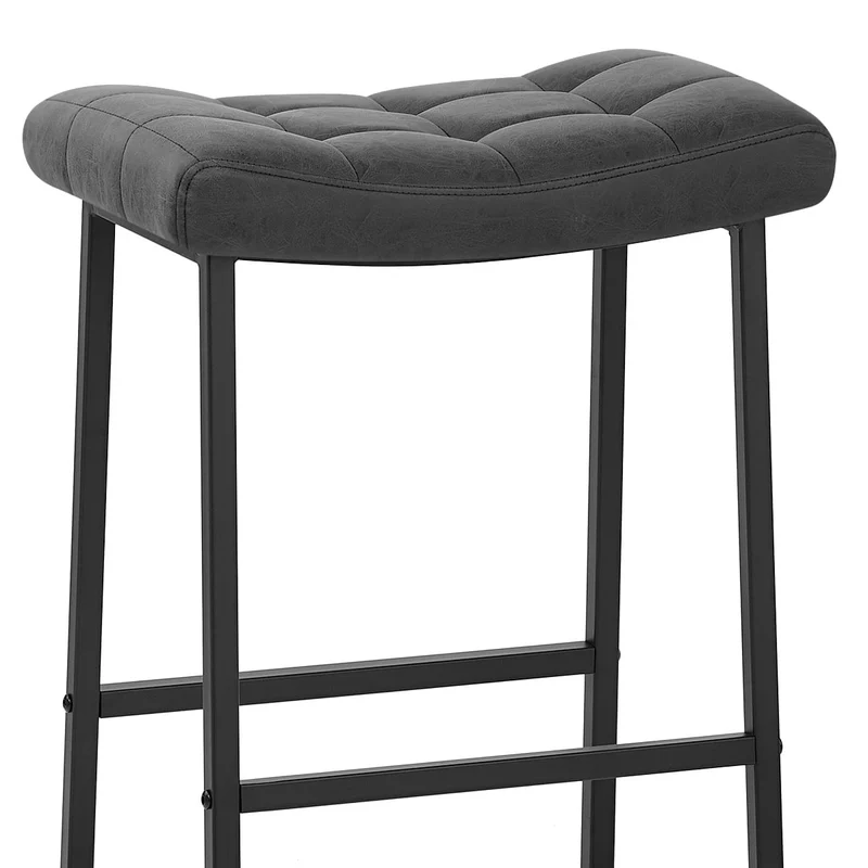 Tabouret Faux Cuir - Jago Noir