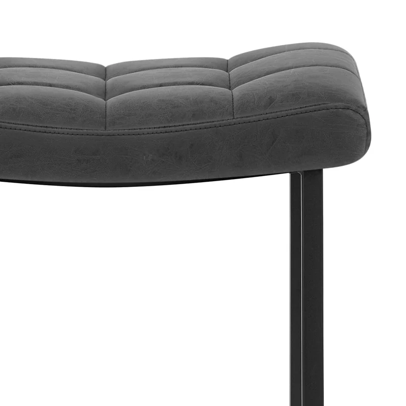 Tabouret Faux Cuir - Jago Noir
