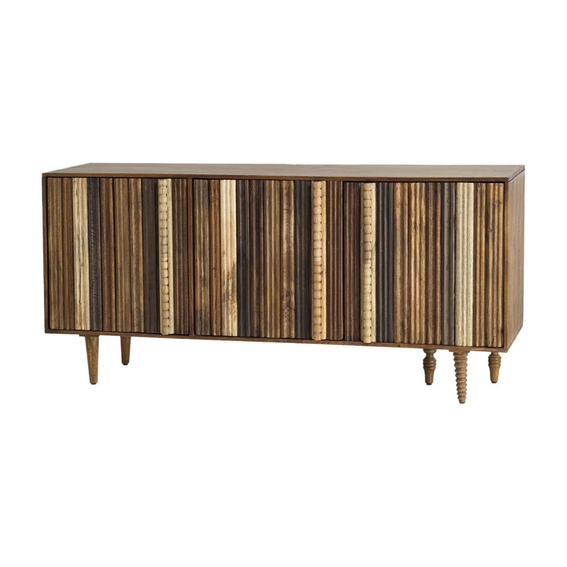 Buffet bas 3 portes multi teintes | Manguier Ramon
