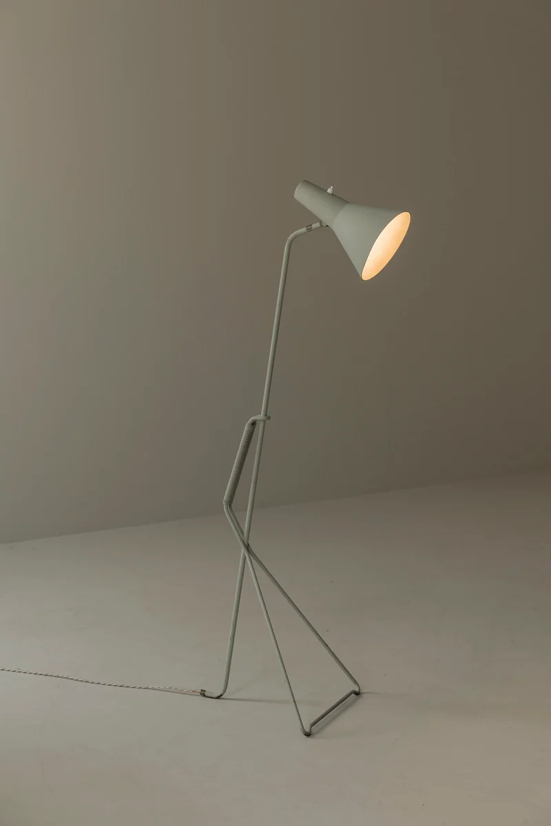 Vintage Sculptural Floor Lamp Model E1770 by Svend Aage Holm Sørensen for ASEA, 1950s