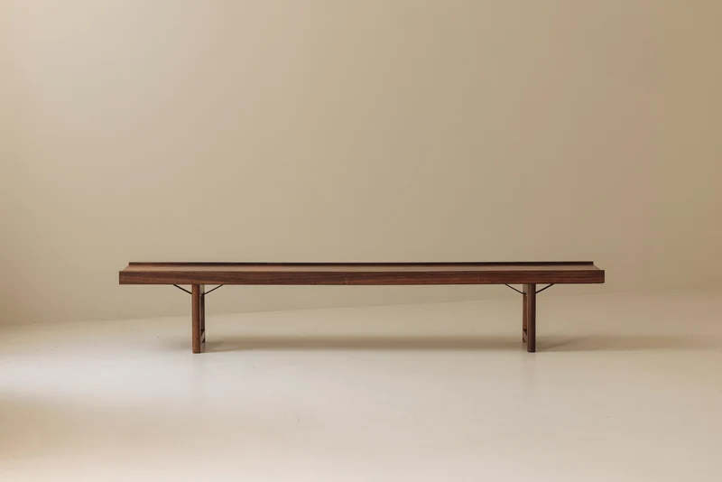 Long Krobo Bench by Torbjørn Afdal for Bruksbo, Norway 1960s