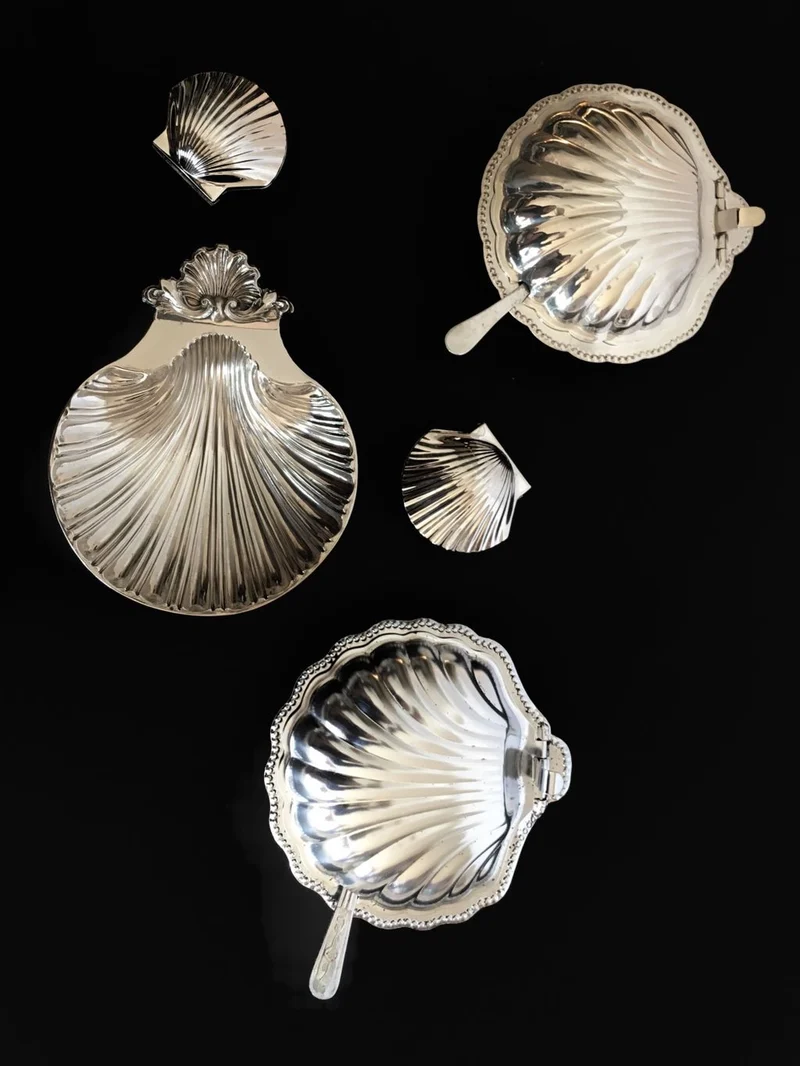 Vintage Silver-Plated Shell Dish (England)