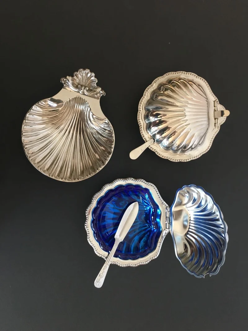 Vintage Silver-Plated Shell Dish (England)