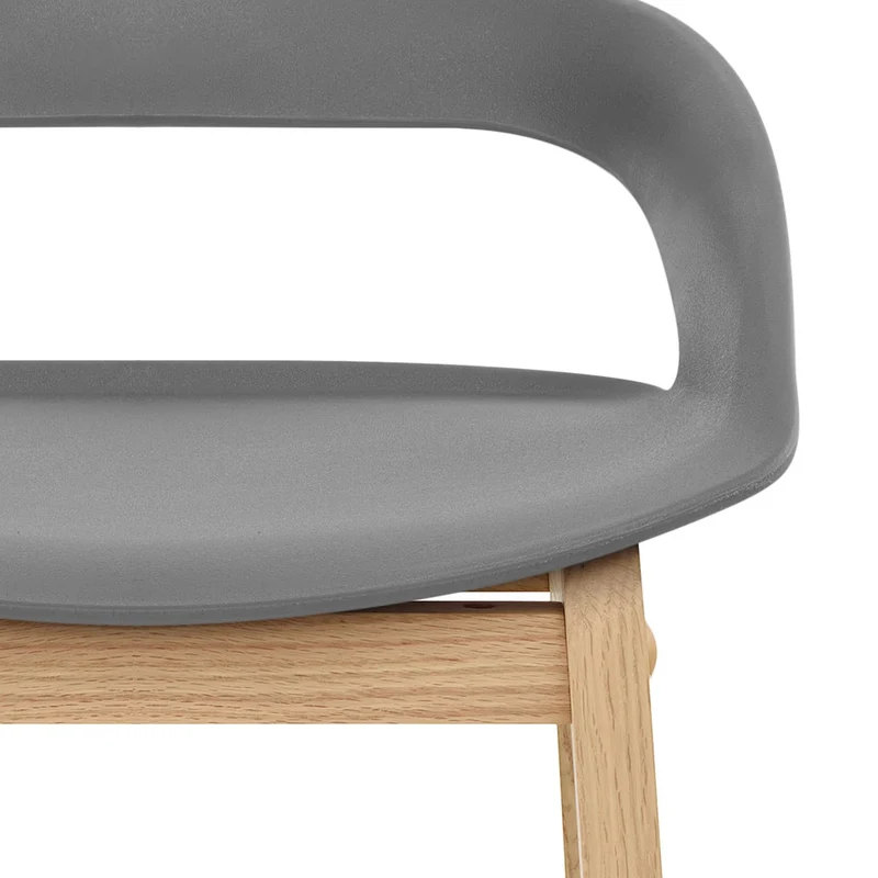 Tabouret de Bar Résine Bois - Crew Gris