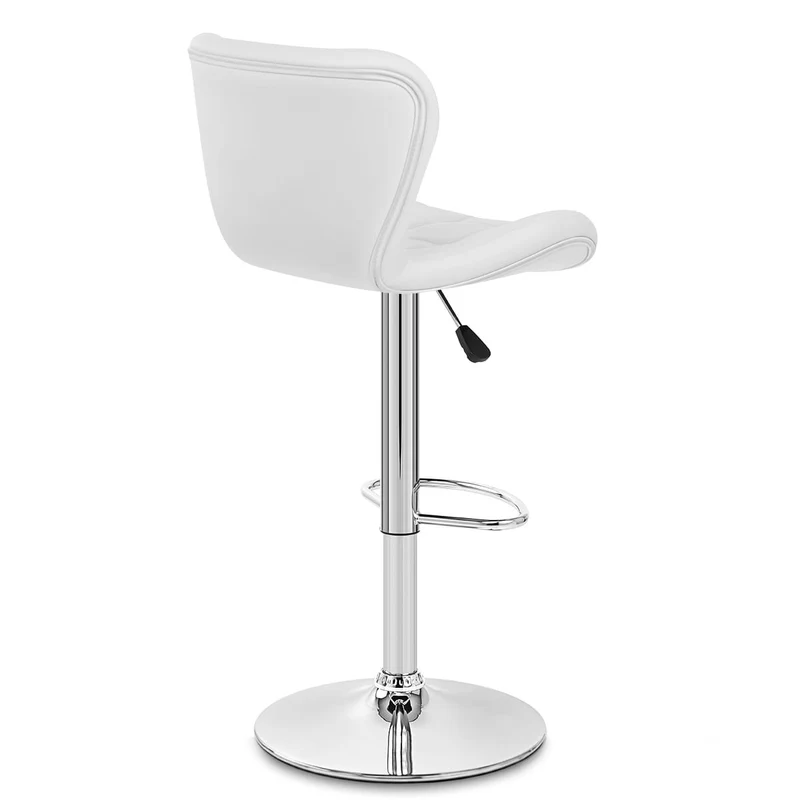 Chaise de bar Simili Cuir - Houston Blanc