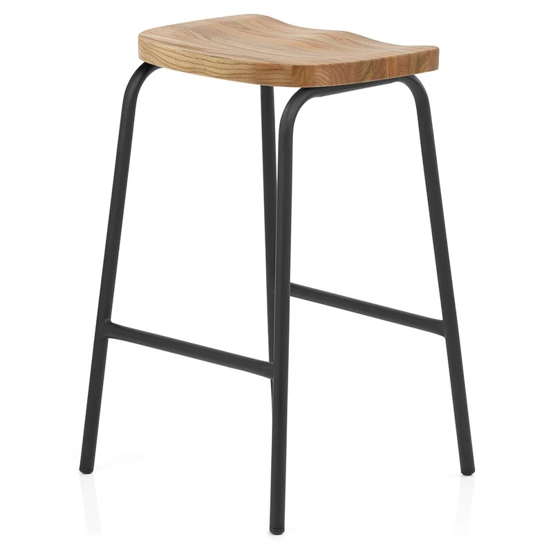 Tabouret Métal Bois - Finn Bois